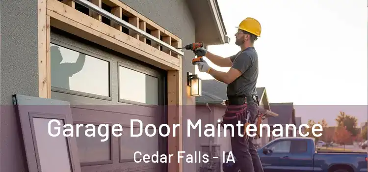 Garage Door Maintenance Cedar Falls - IA